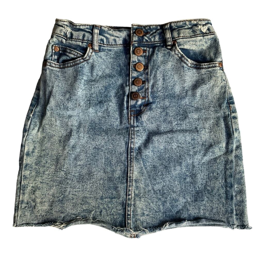 Highway Jeans Women Girls Denim Skirt, size 24, Blue